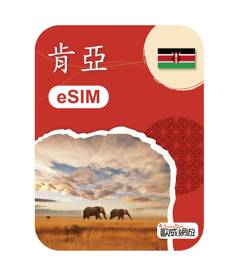 肯亞eSIM 示意圖